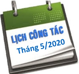 Lịch công tác tháng 5/2020