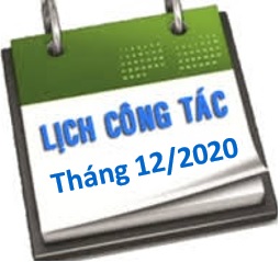 Lịch công tác tháng 12/2020