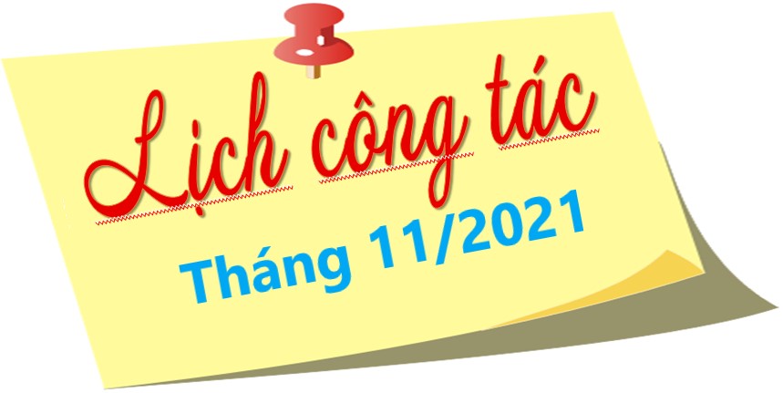 Lịch công tác tháng 11/2021